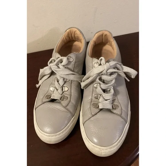 KOIO Gavia Sneakers Gray Leather Low Top Lace Up Shoes Size EU 39 US‎ 9 Italy