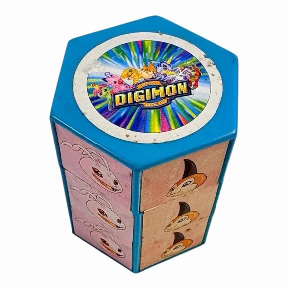 Digimon Puzzle Twist & Match Toy 2000 Vintage Pre-owned