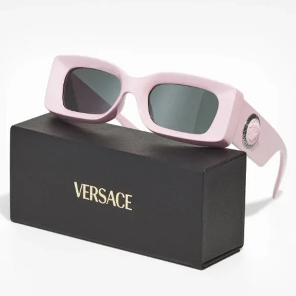 NEW VERSACE Medusa Medallion Sunglasses, Pink Women Sunglasses VE4474U 548587