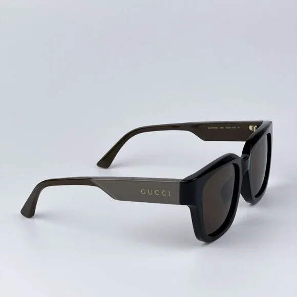 Gucci GG1670SK 004 BRAND NEW Sunglasses Black Green Brown Unisex Square