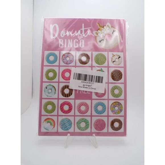 Ravensburger Donut BINGO Pink Donut-Themed Bingo Card Sealed gy-bingo7