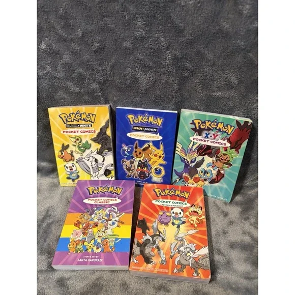 Lot Of 5 Pokémon‎ Pocket Comics books
