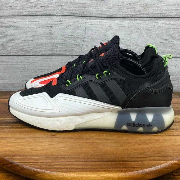 Adidas ZX 2K Boost Black White Sneaker H02743 Men’s Shoe Size 12