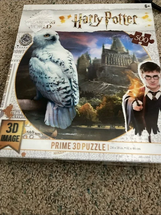 Harry Potter Prime 3D Puzzle - White Owl Design, 500 Pieces