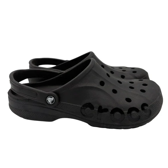 Crocs Baya Clog Mens 11 Black Slip On Comfort Water Shoes Sandals 10126