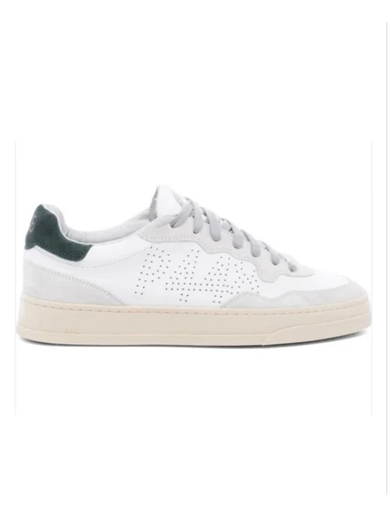 P448 Bali Sneakers White Green Leather EU 38 US 7.5