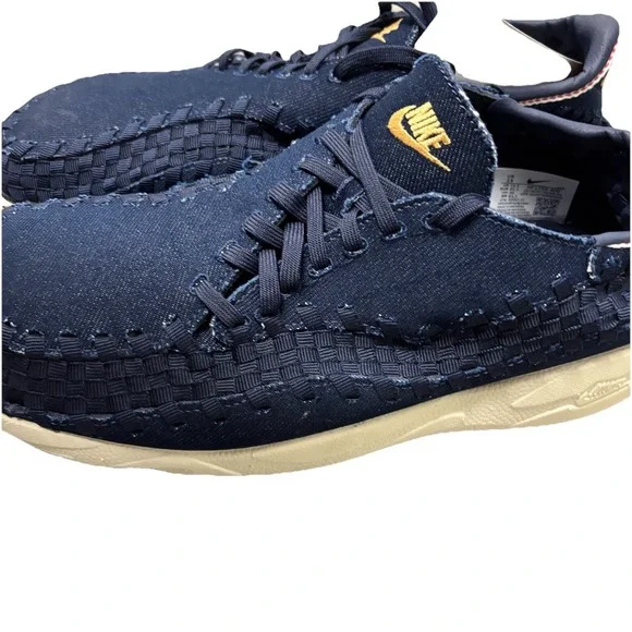 WOMEN'S 13 NIKE AIR‎ FOOTSCAPE WOVEN 'RAW DENIM OBSIDIAN' [HF1759-400] Casual