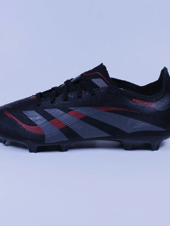 Adidas Predator League FG/MG - Soccer Cleats - Black/Red - Size 8.5 US