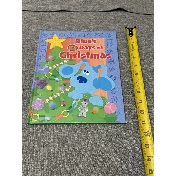 Vintage 2002 Blues Clues 12 Days Of Christmas Hardback Childrens Book