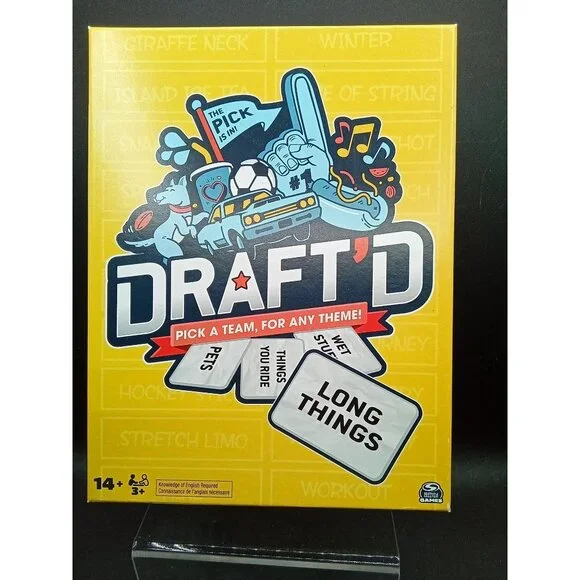 DraftD Board Game  Build An Ideal Team Made Of Anything  14+  English Required