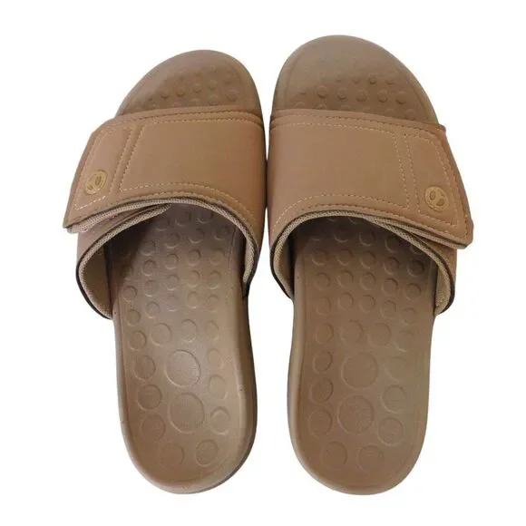 Vionic Kiwi Camel Slide Men’s 7 Women’s 9 Unisex Comfort Sandal‎ Orthopedic