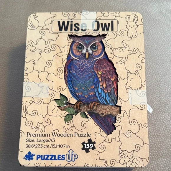 Wise Owl Premium Wooden Puzzle - Multicolor