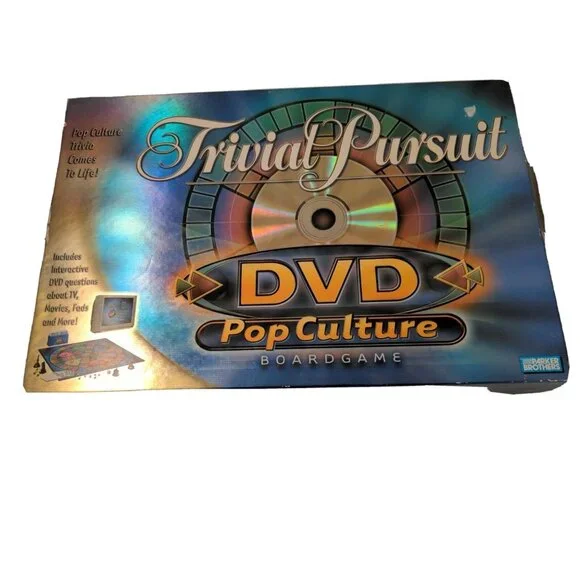 Parker Brothers Trivial Pursuit DVD Pop Culture‎ Family Board Game Complete 2003