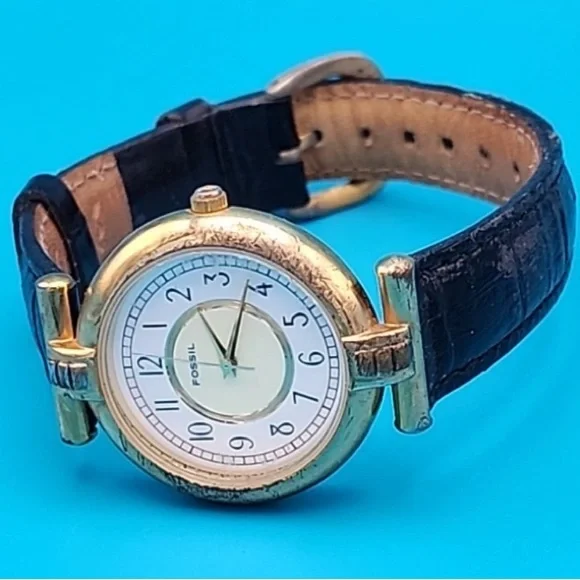 1994 RARE ART DECO FOSSIL WATCH HE-3386 (000712)