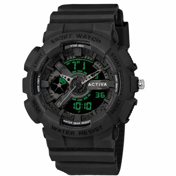 NEW Activa Pixel X Invicta Digital Unisex Watch - 50mm, Black (ACW499-013) #1093