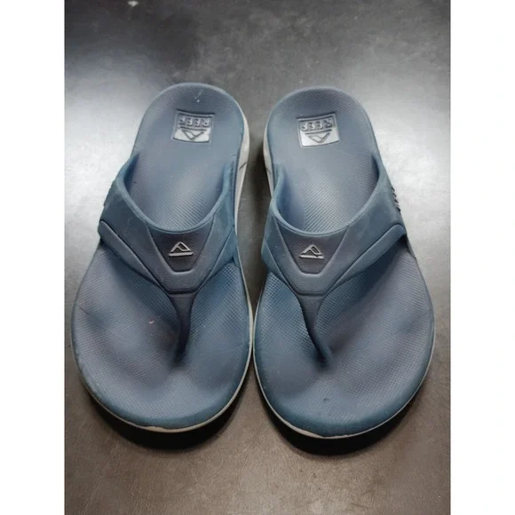 Reef Cushion Phantom Flip Flops Sandals Men 12 Navy Blue Comfort Arch Support