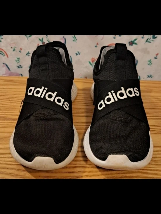 EUC Adidas PureMotion Adapt Slide On Running Casual Gym Sneaker Shoe SZ 6.5
