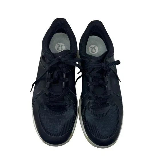 Lululemon Womens Strongfeel Train Black White sneakers training Shoes Size 9.5