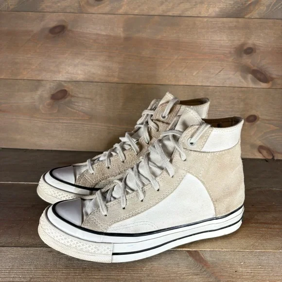 converse chuck 70 womens size 6.5 shoes white beige hightop sneakers