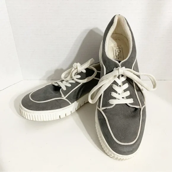 Soul Naturalizer Tia Fabric Upper Faux Fur Lining Piping Detail Lace Up Sneakers