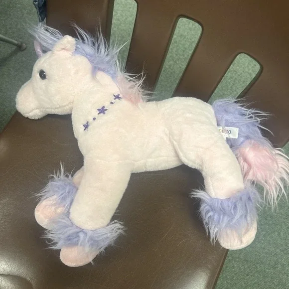 Circo Target Pink Purple Big Unicorn Soft Toy Plush Vintage Floral Flower