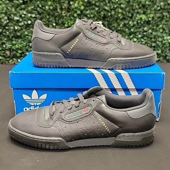 Size 8M Adidas Yeezy Powerphase Calabasas Core Black Sneakers CG6420