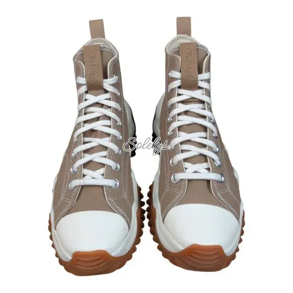 Converse Run Star Motion High Canvas Sand Dune Tan Platform Sneaker Womens 9.5