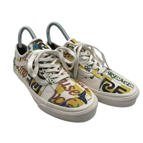 Vans Eco Theory Old Skool Tapered Skate Shoe Graphic Print‎ Women's Size 7.5 US