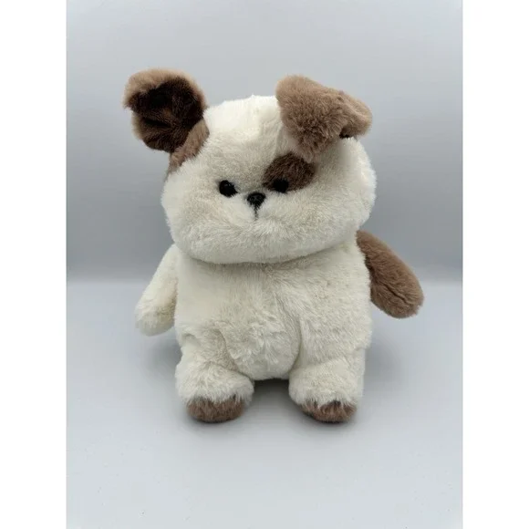 GANZ Cuddle-Oos Puppy Dog Plush Stuffed Animal Toy 89144 White Brown 10