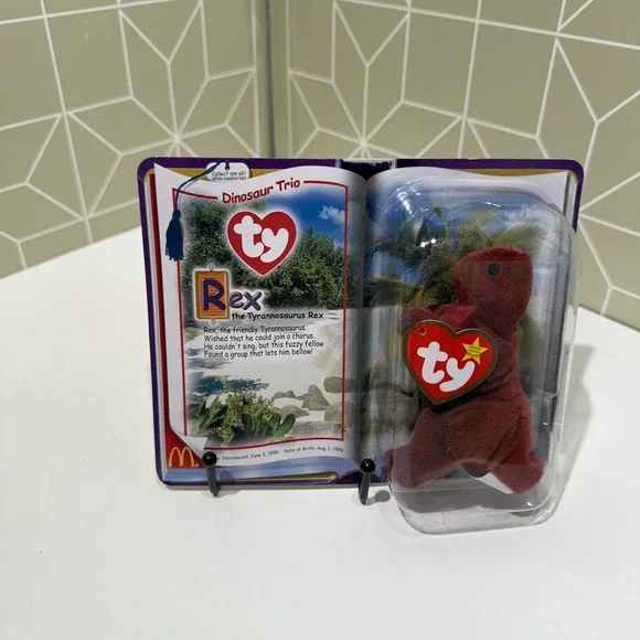 2000‎ Ty Teenie Beanie Babies Rex The Tyrannosaurus Rex #2 McDonald's