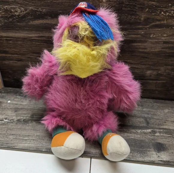 Vtg Cleveland Indians Chief Wahoo‎ Slider Plush Stuffed Toy Mascot MLB Pink 16