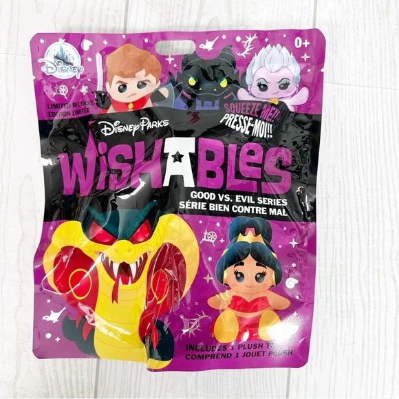 Disney Parks NEW Limited Release Wishables Good vs. Evil Plush Blind Pack