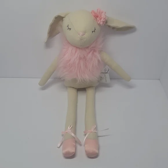 💚 Inspired by Jewel Plush Ballerina Bunny Stuffed Animal Pink‎ Faux Fur