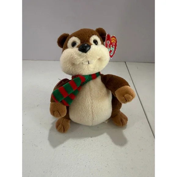 Ty Beanie Babies 2.0 Yule Otter Holiday Plush‎ With Tag 2007