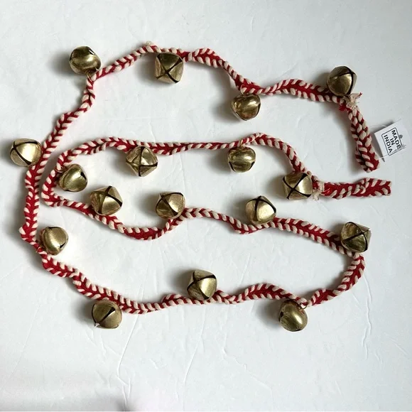 Pottery Barn Jingle Bell Garland 75”