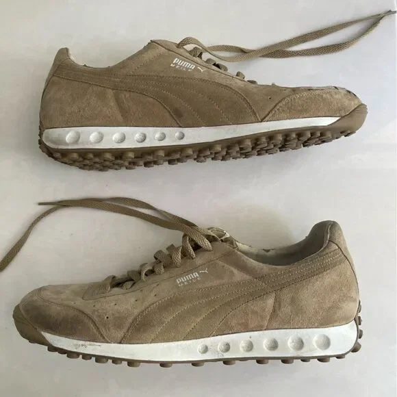 Puma Men's Brown Suede Sneakers