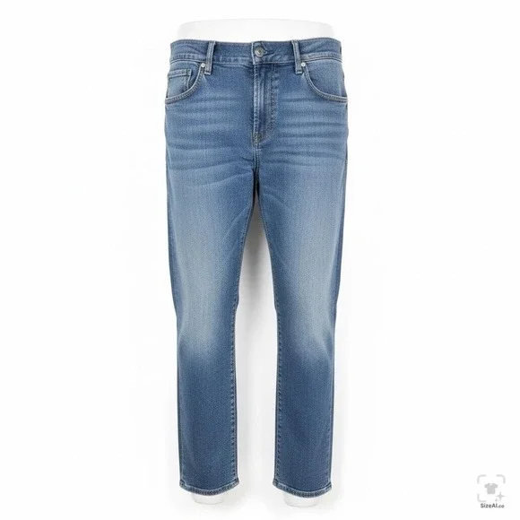 True Religion Geno Jeans Mens 36x31 Blue Light Wash Tapered Relaxed Zip Fly