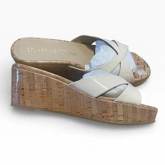 Stuart Weitzman Carmen Platform Slide, Color: Seashell, Size‎ 10B, NIB