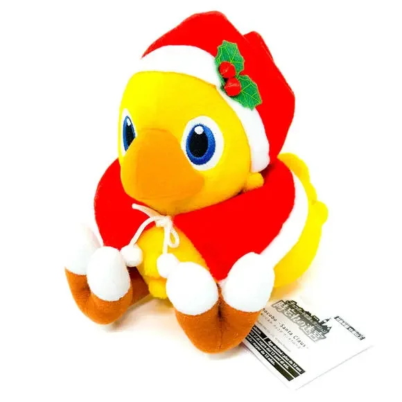 Final Fantasy Santa Chocobo Dungeon Plush Square Enix Official Doll Toy NWT‎