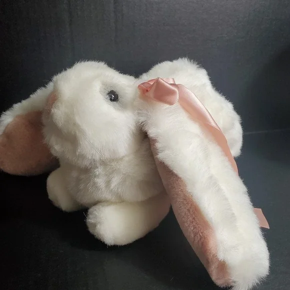 Lop Ear White Plush Easter Bunny Rabbit  10