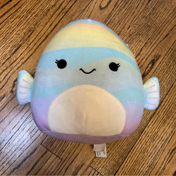Squishmallow Rainbow Fish Stripy Sealife Squad 8
