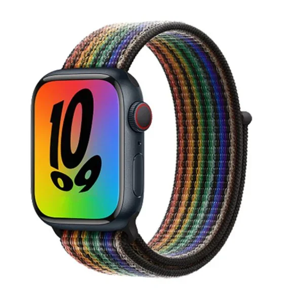 NEW BAND Black Rainbow Strap Loop For Apple Watch