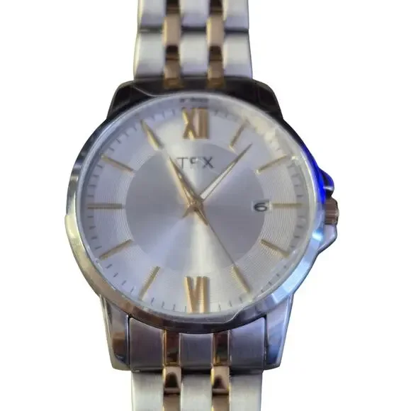 TFX by Bulova Mens Watch New Battery date feature Large‎ dial minimalist sharp