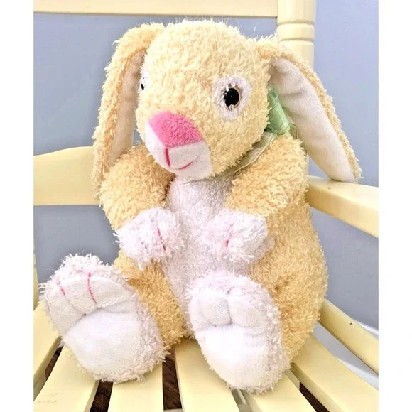 Plush Bunny Yellow White Rabbit Easter Dan Dee Collector's Choice Floppy Ears