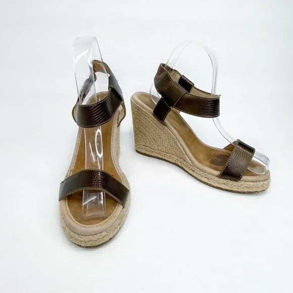 TOMMY BAHAMA 8 Rokayla Wedge Open Toe Sandals Summer‎ Vacation