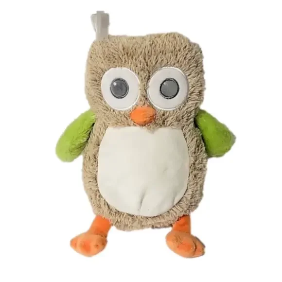 𝅺plush OWL rattle stuffed animal from Blankets and Beyond