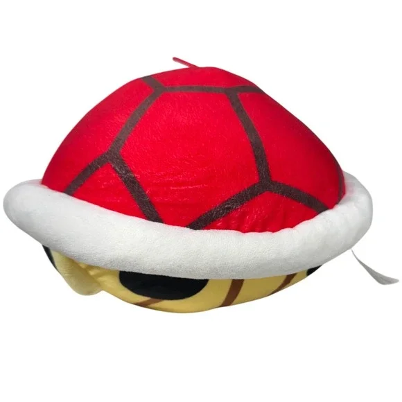 Nintendo Mario Kart Red Shell Plush Toy 6in Stuffed Animal Red White
