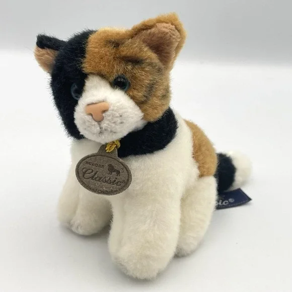 Vintage‎ 2003 Aurora Classic Calico Cat Plush Stuffed Animal 4.5