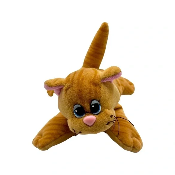 Vintage Pound‎ Puppies Kitten Striped Orange Cat Plush Toy