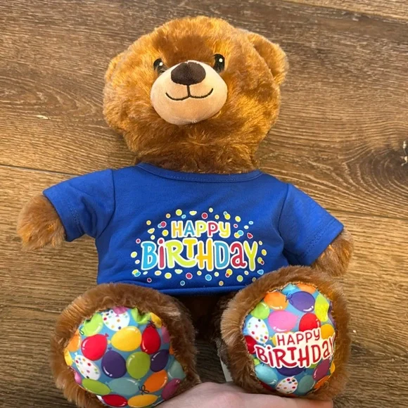 Build a bear happy‎ birthday bear with shirt